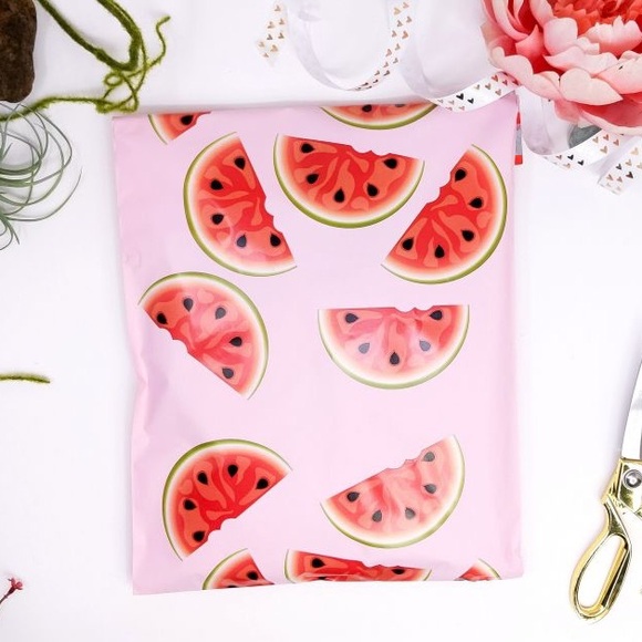 🆑 Watermelon 🍉 Poly Mailers 10x13 Pack of 25 - Picture 5 of 5